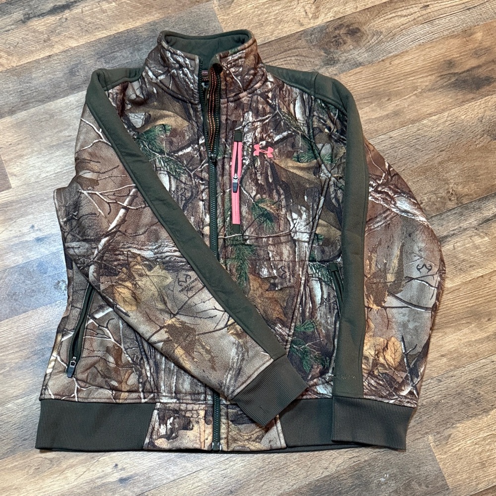 Under Armour Womens Woodland Camo Coat- size medium